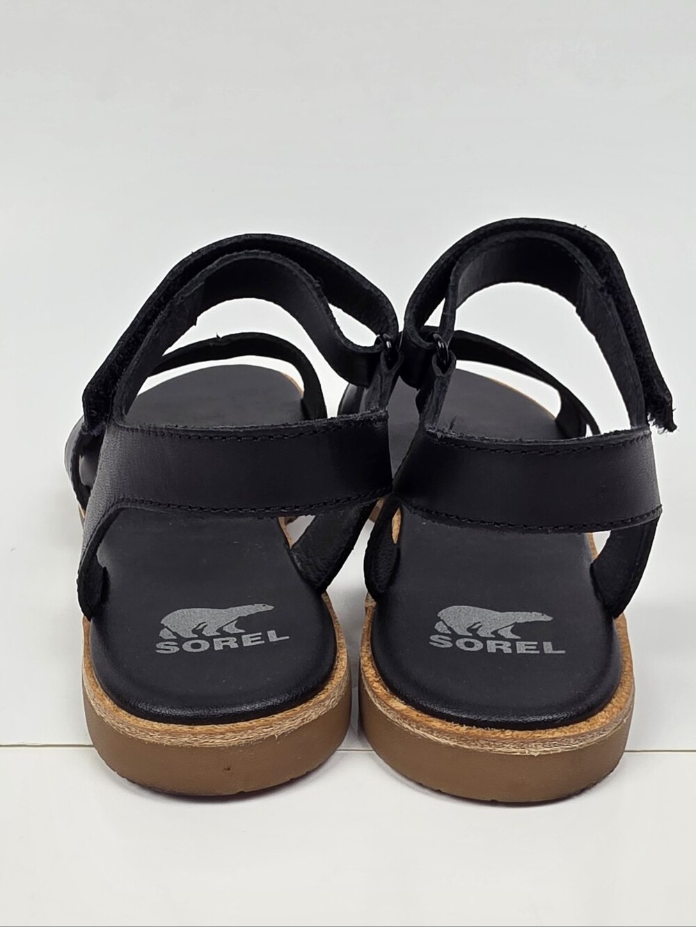 Sorel Ella lll Ankle Strap Sandal Leather Black - 7 - Picture 8 of 11